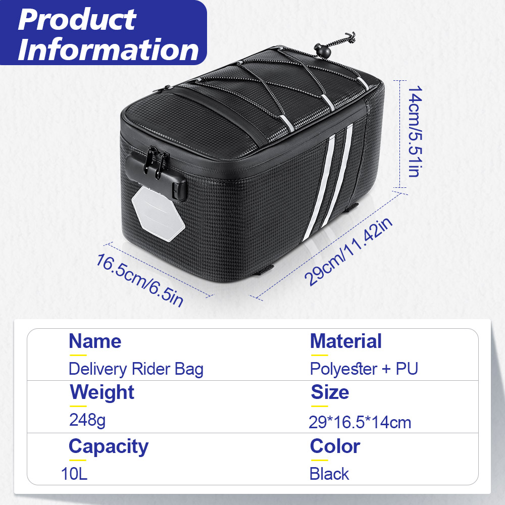Password Lock Bicycle Rear Sea - огляд і ціна Panniers Waterproof Rear