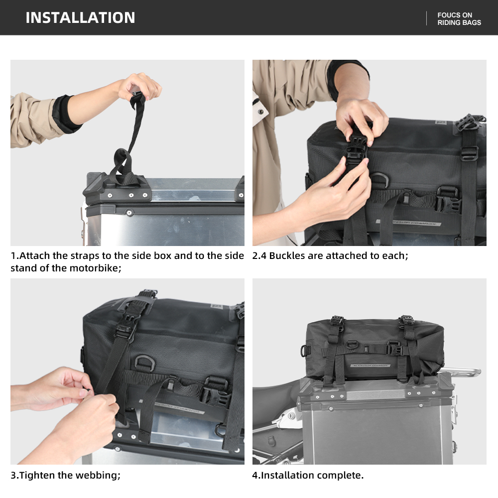 Rhinowalk Motorcycle Box Top P - огляд і ціна Panniers Waterproof Rear